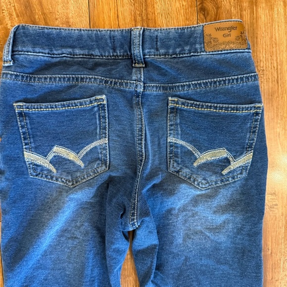 WRANGLER Girls Blue Soft Skinny Jeans Waist Adjusters  Size 10 - Picture 5 of 8